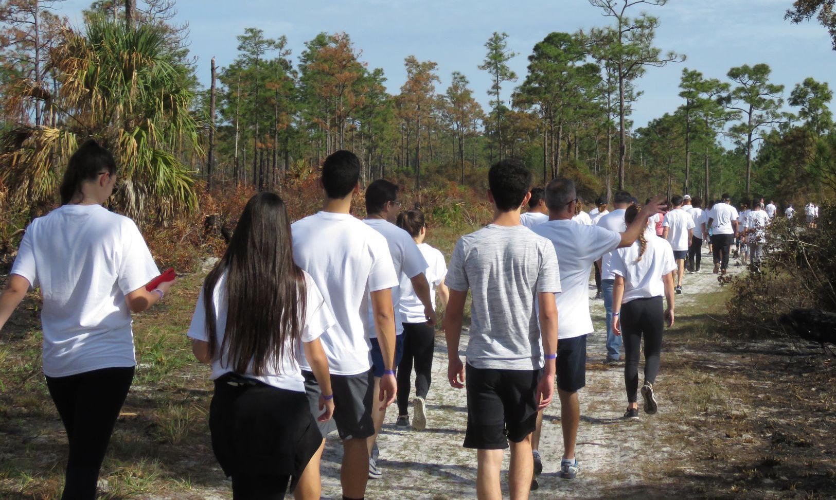 Senior holds biggest UCF 6K WASH Project ever at the Arborteum MA
